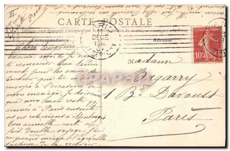 Old Postcard Montargis Under Prefecture