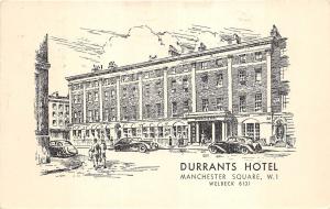 B90958 durrants hotel car voiture manchester square welbeck w i  uk