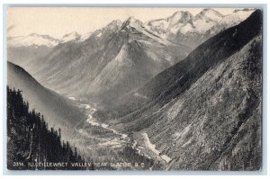 Bird's Eye View Of Illecillewaet Valley Near Glacier B.C Canada Vintage Postcard