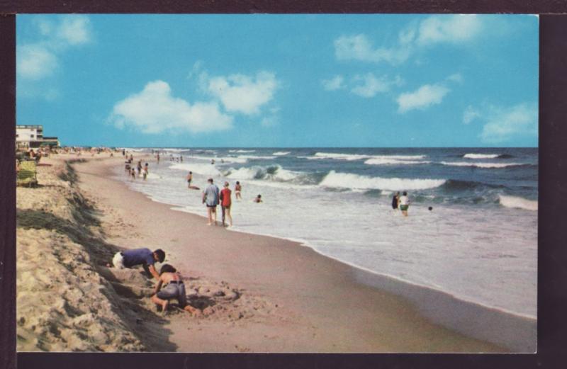 Beach Scene Delaware Coast Post Card 3832