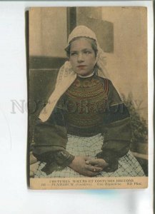 482526 France BRETON CUSTOMS AND COSTUMES Penmarch girl Bigoudin postcard