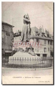 Old Postcard Chambery Monument & # 39annexion