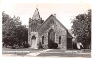 Georgetown Texas Swedish Methdosit Church Real Photo Vintage Postcard AA26298