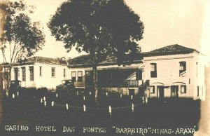 Brazil Casino Hotel Das Fontes Barreiro Minas Araxá Vintage RPPC 04.01