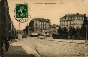 CPA LIMOGES - Avenue de Juillet (390707)