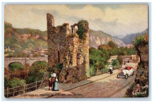 c1910 Luxembourg Montee De Clausen With Ruins Oilette Tuck Art Postcard