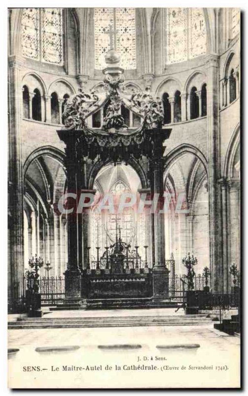 Old Postcard The Meaning Altar Master of the Cathedral