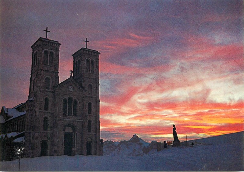 France carte postale Sanctuaire Notre Dame de la Sette aspect du soir