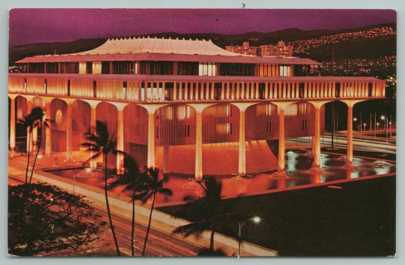 Honolulu Hawaii~State Capitol Bldg~Standard Chrome Postcard