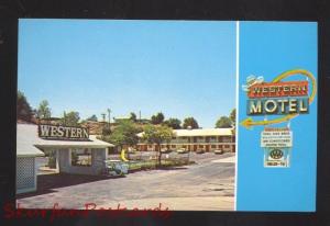 SANTA ROSA NEW MEXICO ROUTE 66 WESTERN MOTEL VINTAGE ADVERTISING POSTCARD NM