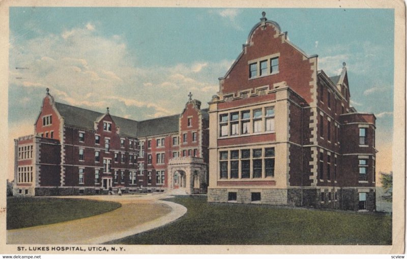 UTICA , New York , 1900-10s ; St. Lukes Hospital