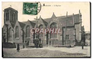 Old Postcard Lannion L & # 39Eglise