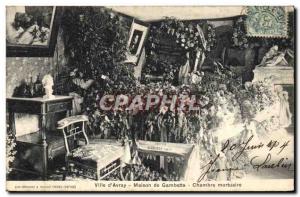 Postcard Old City of & # 39Avray House Gambetta Room mortuary