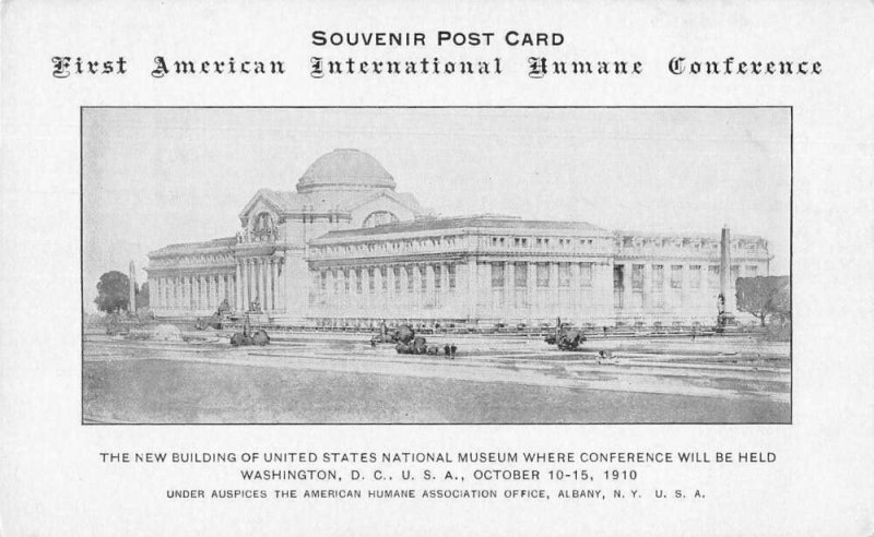 Washington DC 1st International Humane Conference Vintage Postcard AA55736