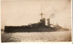 RPPC Photo British Royal Navy HMS King George V