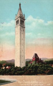 Vintage Postcard Sather Campanile University Of California Pacific Novelty Pub.