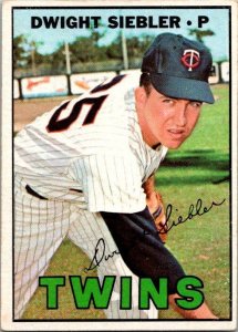 1967 Topps Baseball Card Dwight Siebler Minnesota Twins sk2234