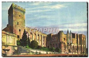 Old Postcard Avignon Main Facade of the Palace of the Popes