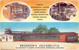 Springdale Arkansas multi-views Brogdon's Chicken Little antique pc BB18