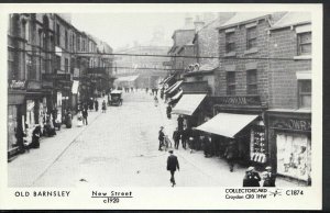 Yorkshire Postcard - New Street, Old Barnsley c.1920, Pamlin Prints - B167