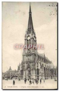 Old Postcard Tourcoing L & # 39Eglise Saint Christophe