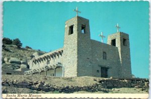 Postcard - Santa Maria Mission - McCartys, New Mexico