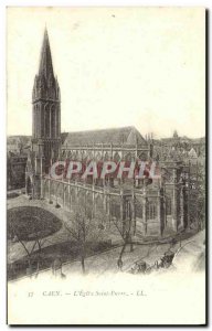 Old Postcard Caen Eglise Saint Pierre