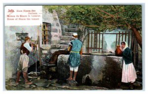 JAFFA, Tel Aviv, Israel ~ House of SIMON the TANNER c1900s Holy Land  Postcard