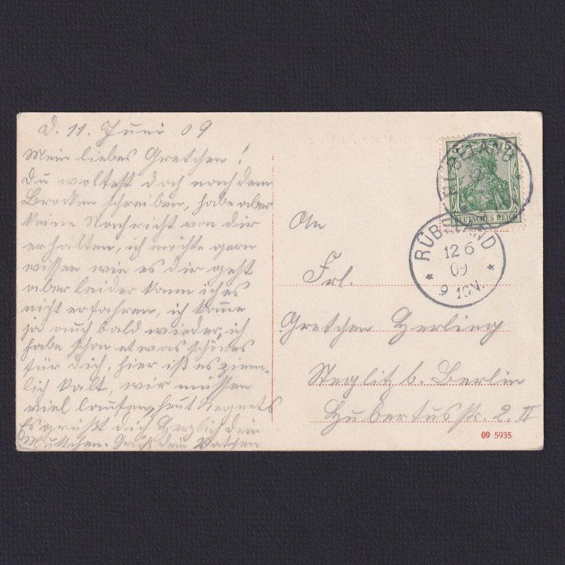 GERMANY 1909, Postcard, Ilsenburg, Used