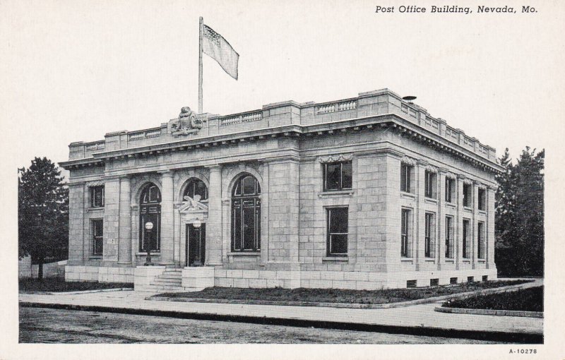 Missouri Nevada Post Office Curteich