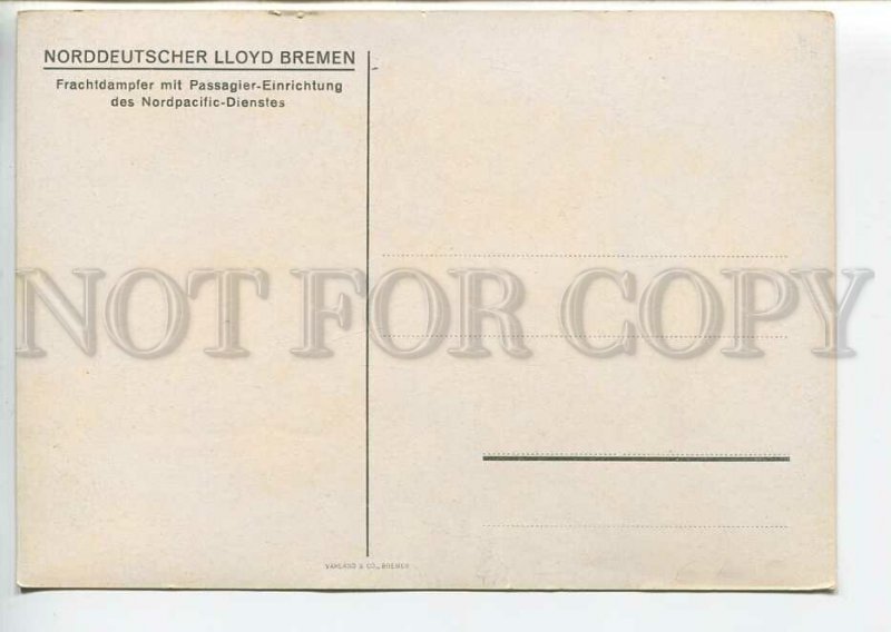 438694 GERMANY Advertising Norddeutscher Lloyd Bremen Ocean liner Wiking Old