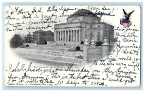 c1900s The Library of Columbia University 116th St. New York NY PMC Postcard