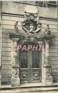 Old Postcard Colmar sculptor Bartholdi House Detail of the Gate