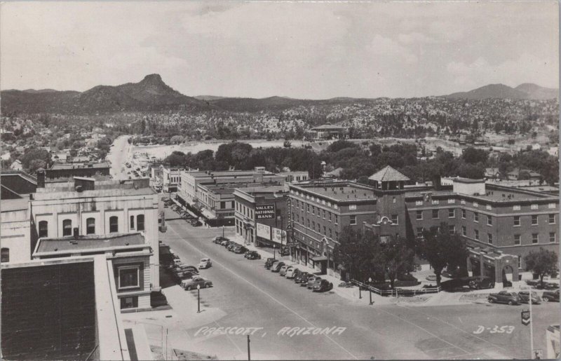 RPPC Postcard Prescott Arizona AZ 1948