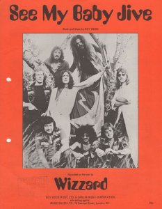 Wizzard See My Baby Jive 1970s Glam Rock Sheet Music EX