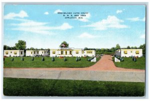 c1940's Dreamland Auto Court Appleton Wisconsin WI Vintage Posted Postcard