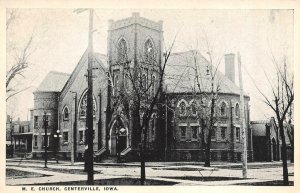 CENTERVILLE, Iowa IA    ME CHURCH~ Appanoose County  VINTAGE B&W Postcard