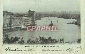 'Old Postcard Marseille''s Old Port Entrance (map 1900)'