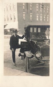 New York State Car Dealer Firestone Tires, Tubes, & Accessories, Postcard