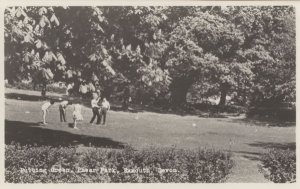 Golf Putting Green Phear Park Exmouth Devon Real Photo Postcard