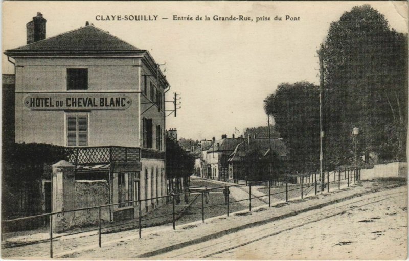 CPA CLAYE-SOUILLY EntrÃ©e de la Grande Rue (924731)