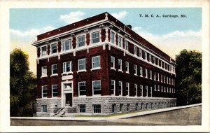 Postcard Missouri Carthage Young Men's Christian Association Building 1920s V56