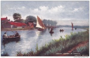TUCK 6486, Fishing Contest at Horning, Norolk Broads, England, 1906 PU