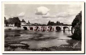 Old Postcard Chatellerault The Vienna taken upstream and Henry IV Bridge