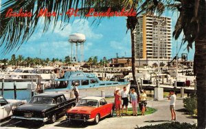 BAHIA MAR Yacht Basin FORT LAUDERDALE Florida Cars, Boats 1968 Vintage Postcard