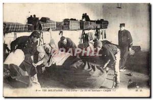 Old Postcard War of 1914 Army Military Life A farce The rocking bed Chipes