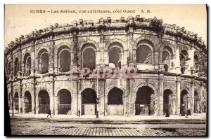 Old Postcard Nimes Les Arenes External view