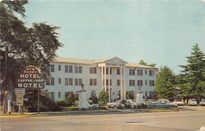 Perry Georgia~New Perry Hotel & Coffee Shop~Highway 341 Sign~1950s Cars Parked