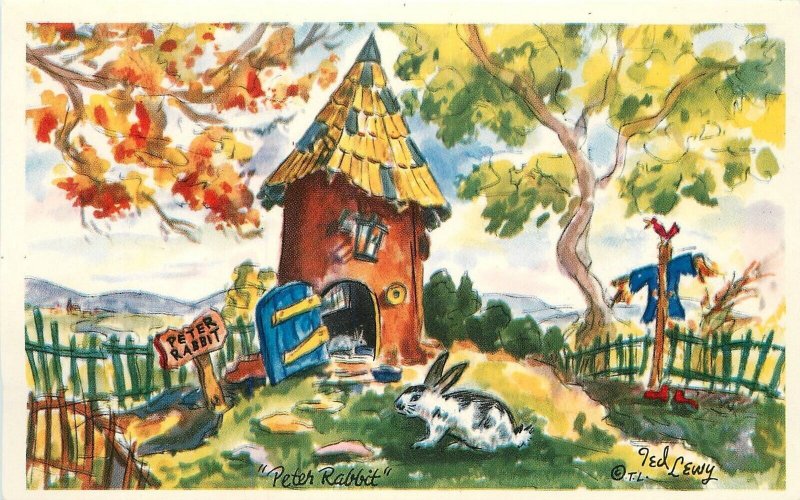 Postcard 1950s California Lewy Peter Rabbit Children's Fairyland 22-14002