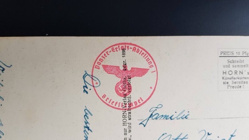 GERMANY THIRD 3rd REICH ORIGINAL WWII POSTCARD WE CHARGE AGAINST ENGLAND